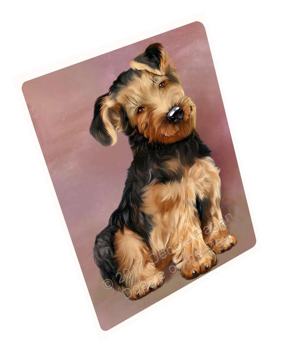 Airedale Dog Tempered Cutting Board