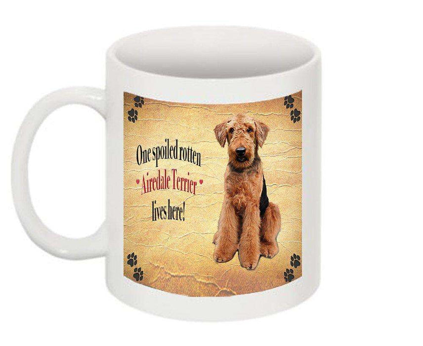Airedale Spoiled Rotten Dog Mug