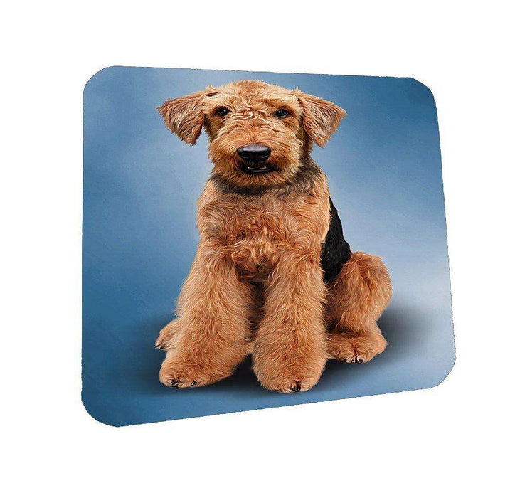 Airedale Terrier Dog Coasters Set of 4