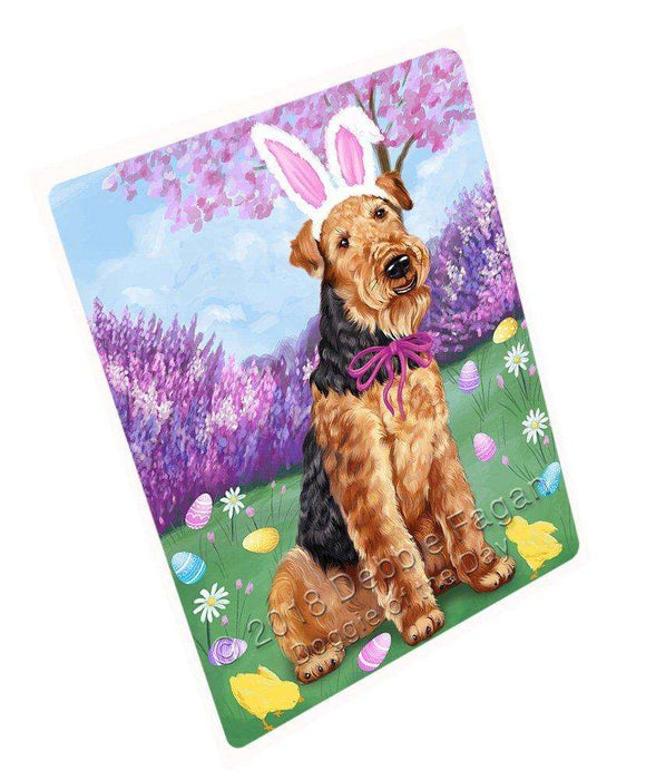 Airedale Terrier Dog Easter Holiday Large Refrigerator / Dishwasher Magnet RMAG53886