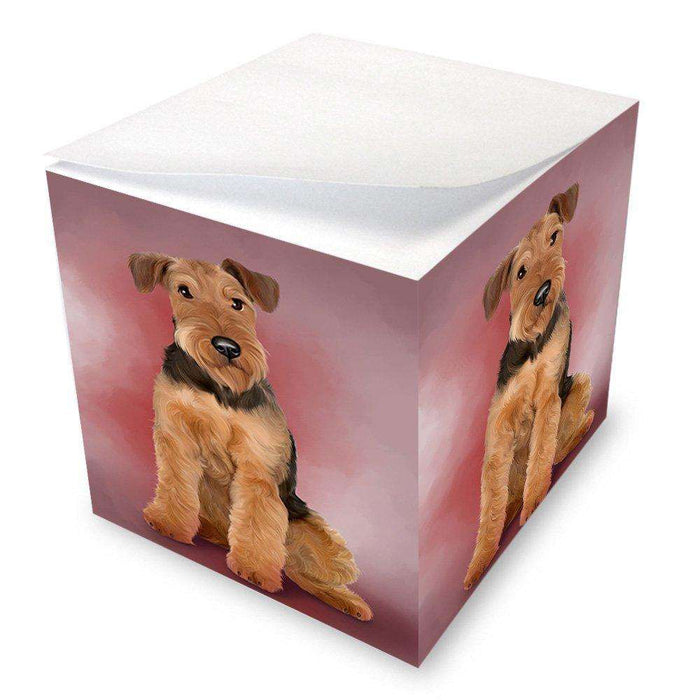 Airedale Terrier Dog Note Cube NOC48274