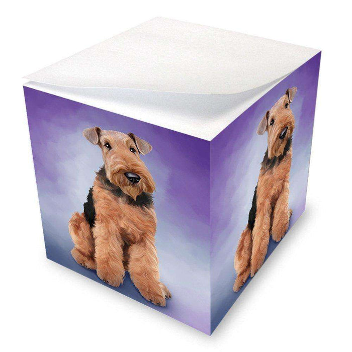 Airedale Terrier Dog Note Cube NOC48275