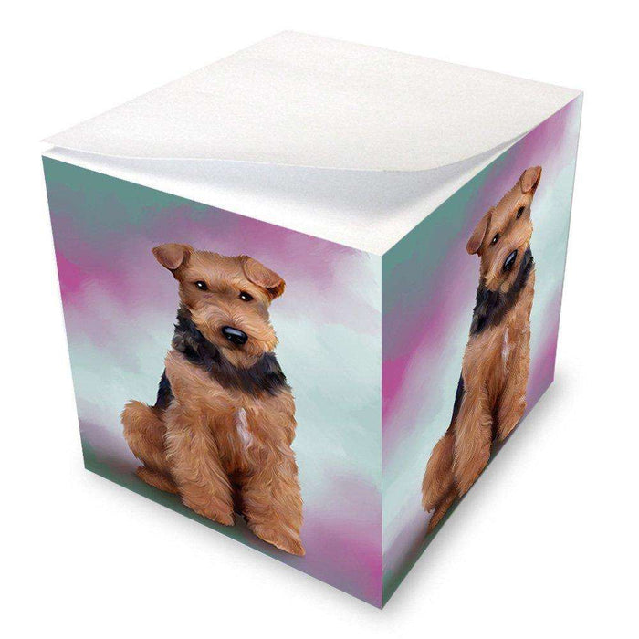 Airedale Terrier Dog Note Cube NOC48277