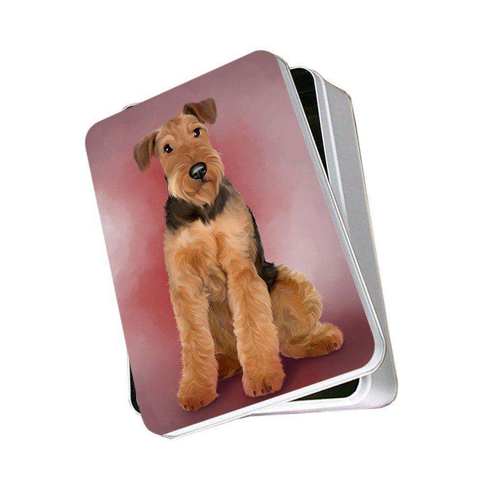 Airedale Terrier Dog Photo Storage Tin PITN48274