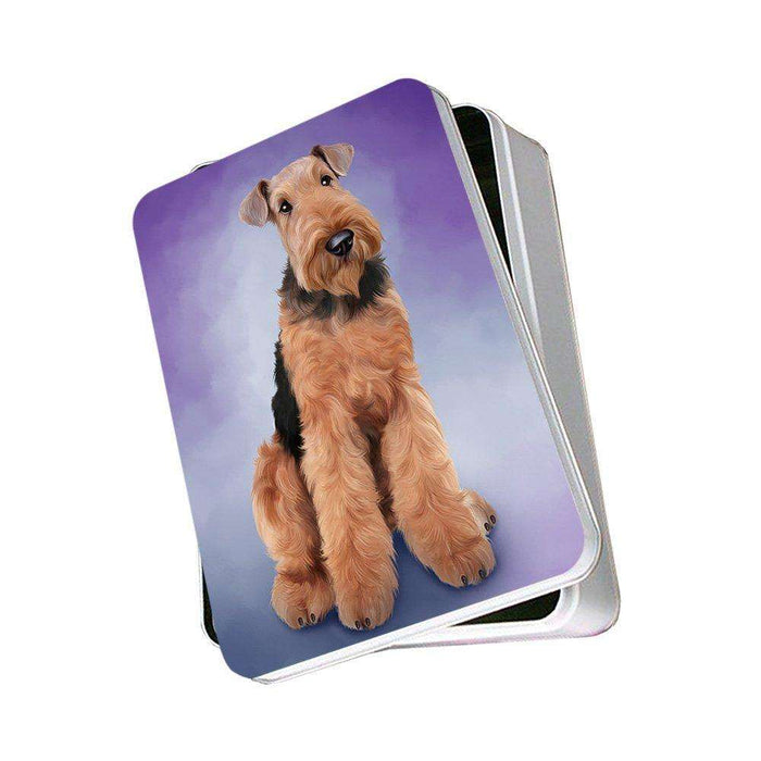 Airedale Terrier Dog Photo Storage Tin PITN48275