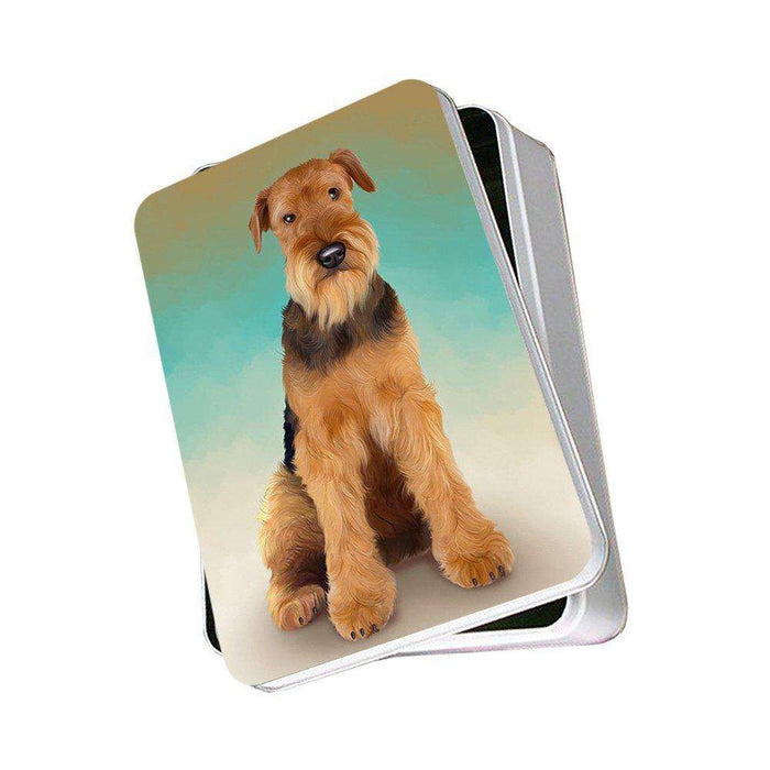 Airedale Terrier Dog Photo Storage Tin PITN48276