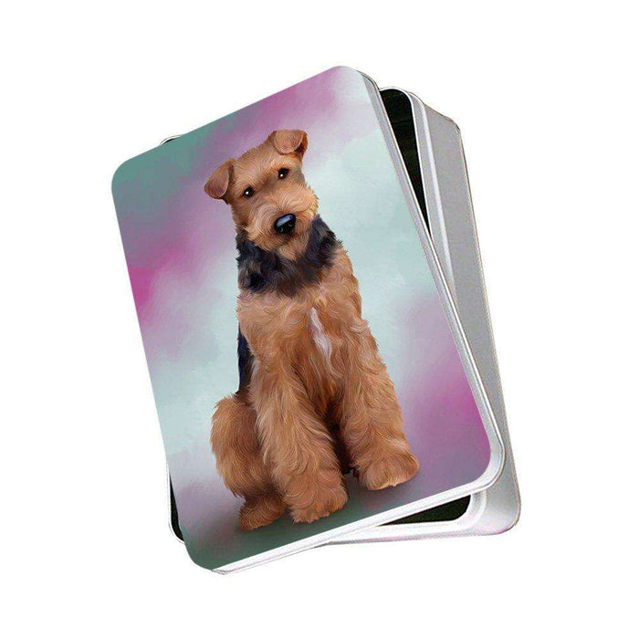 Airedale Terrier Dog Photo Storage Tin PITN48277