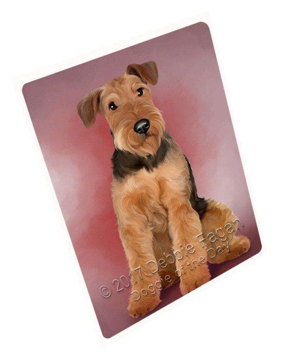 Airedale Terrier Dog Tempered Cutting Board C48837