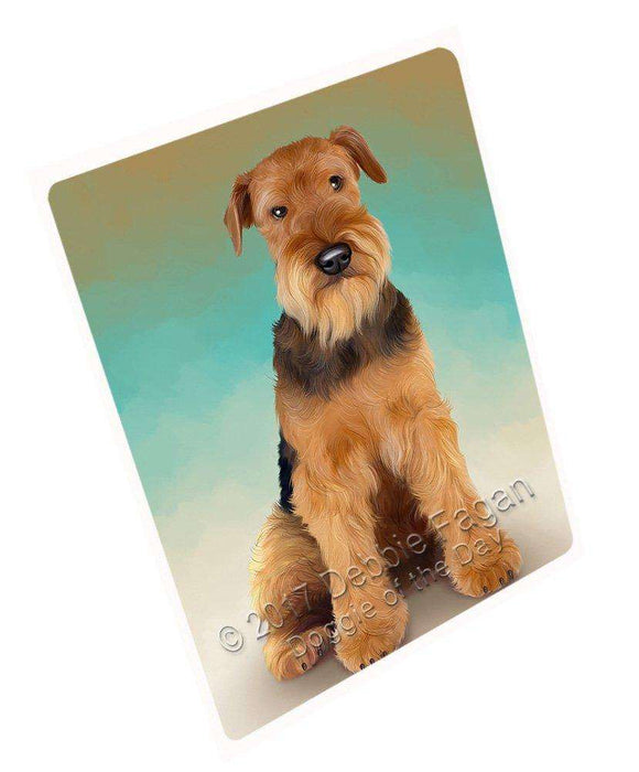 Airedale Terrier Dog Tempered Cutting Board C48843