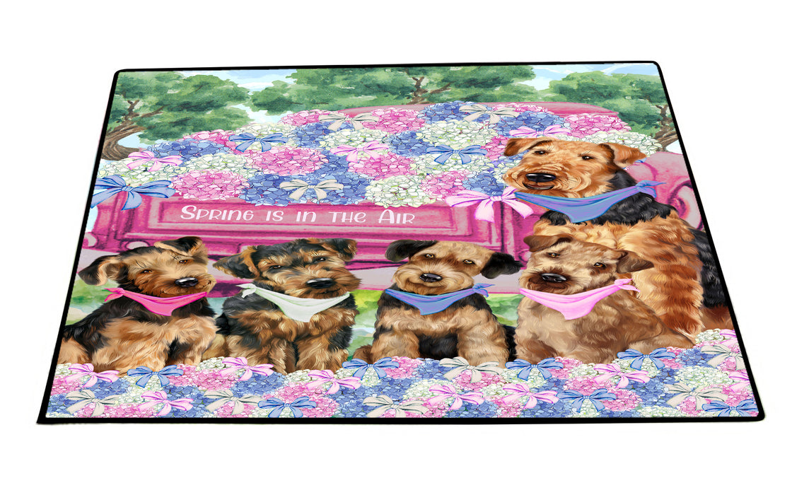 Airedale Terrier Floor Mat: Explore a Variety of Designs, Anti-Slip Doormat for Indoor and Outdoor Welcome Mats, Personalized, Custom, Pet and Dog Lovers Gift