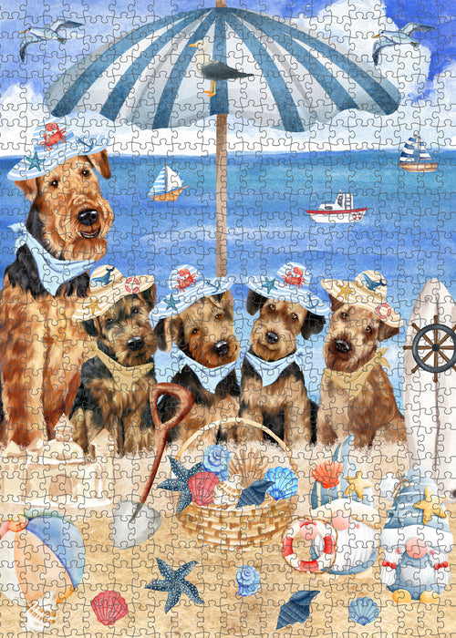 Airedale Terrier Jigsaw Puzzle: Explore a Variety of Personalized Designs, Interlocking Puzzles Games for Adult, Custom, Dog Lover's Gifts