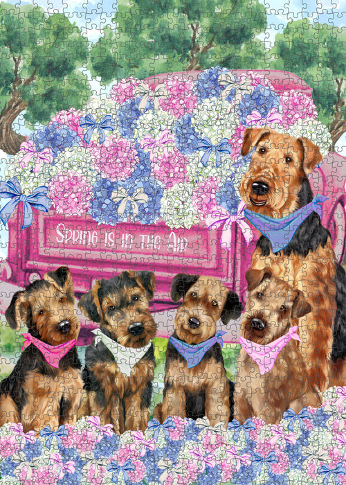 Airedale Terrier Jigsaw Puzzle: Explore a Variety of Designs, Interlocking Halloween Puzzles for Adult, Custom, Personalized, Pet Gift for Dog Lovers