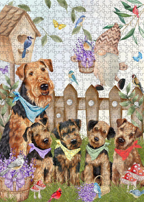 Airedale Terrier Jigsaw Puzzle for Adult, Interlocking Puzzles Games, Personalized, Explore a Variety of Designs, Custom, Dog Gift for Pet Lovers