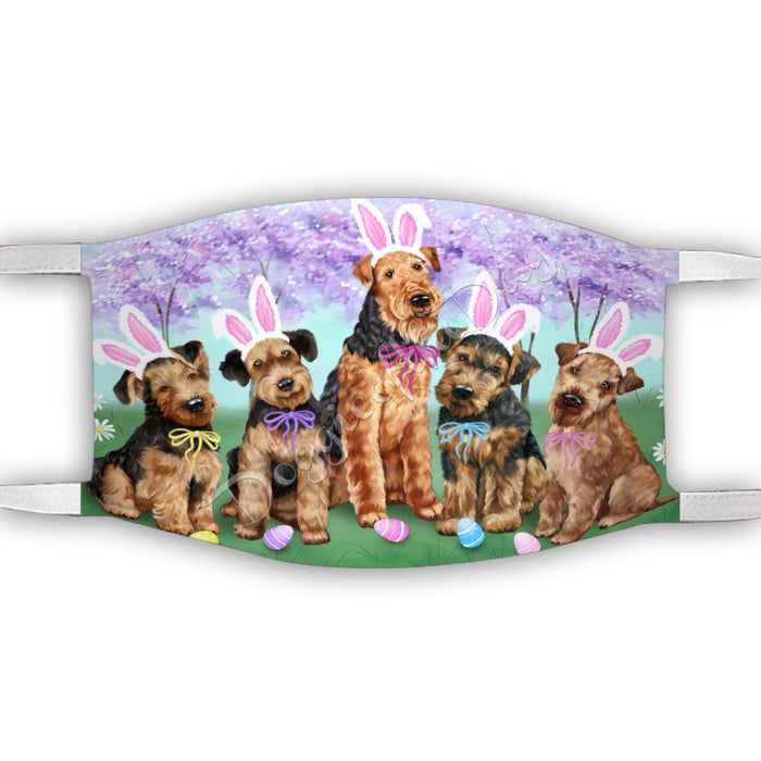 Easter Holiday Airedale Dogs Face Mask FM49562