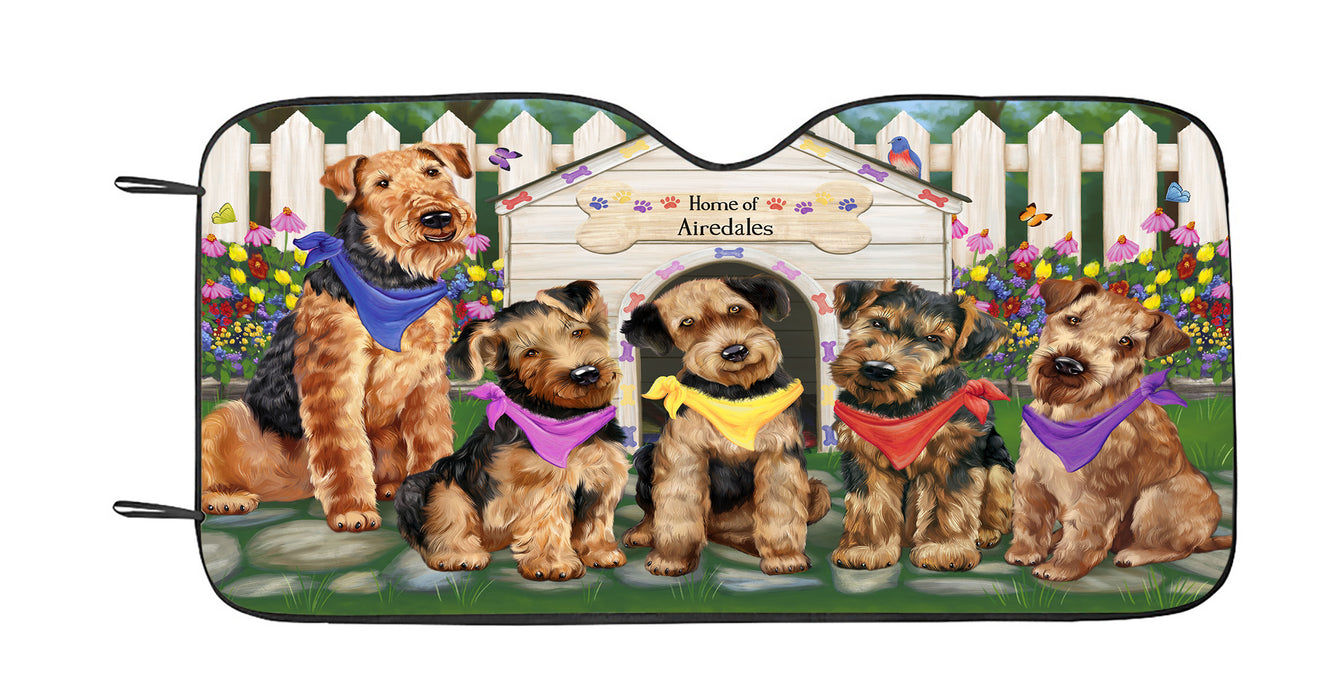 Spring Dog House Airedale Dogs Car Sun Shade