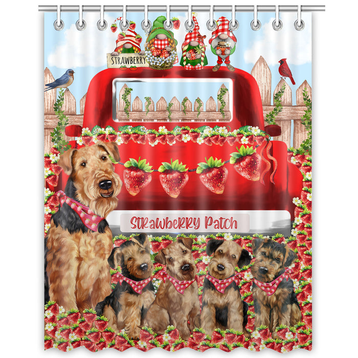 Airedale Terrier Shower Curtain: Explore a Variety of Designs, Bathtub Curtains for Bathroom Decor with Hooks, Custom, Personalized, Dog Gift for Pet Lovers