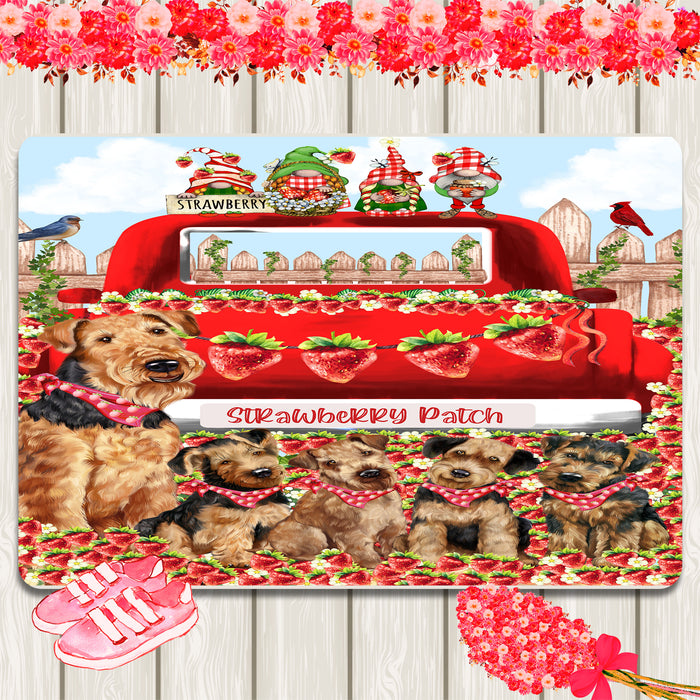 Airedale Terrier Area Rug and Runner, Explore a Variety of Designs, Indoor Floor Carpet Rugs for Living Room and Home, Personalized, Custom, Dog Gift for Pet Lovers