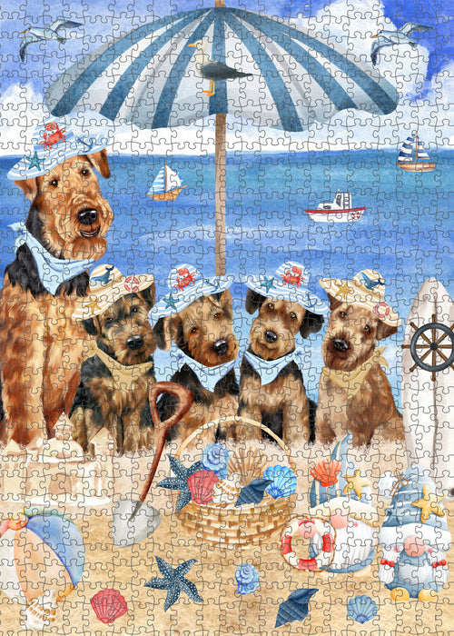 Airedale Terrier Jigsaw Puzzle: Interlocking Puzzles Games for Adult, Explore a Variety of Custom Designs, Personalized, Pet and Dog Lovers Gift
