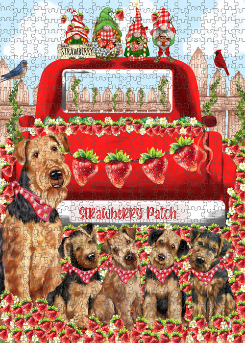 Airedale Terrier Jigsaw Puzzle for Adult, Interlocking Puzzles Games, Personalized, Explore a Variety of Designs, Custom, Dog Gift for Pet Lovers