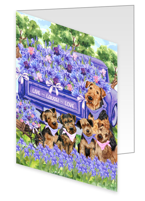 Airedale Terrier Greeting Cards & Note Cards with Envelopes, Explore a Variety of Designs, Custom, Personalized, Multi Pack Pet Gift for Dog Lovers