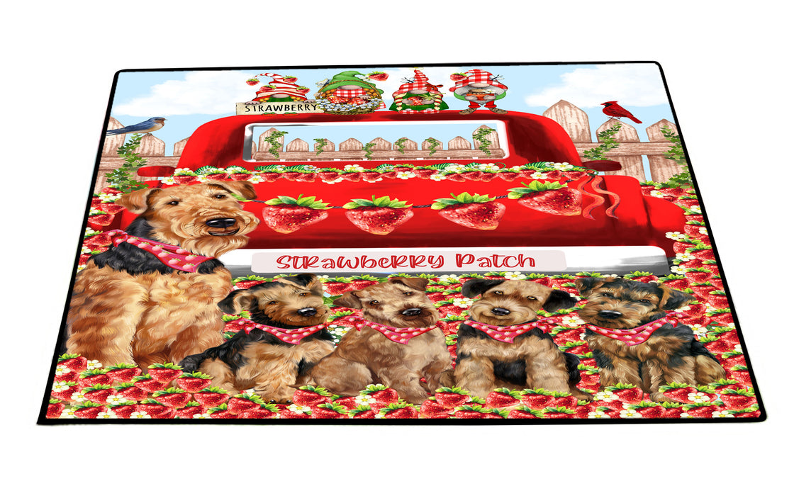 Airedale Terrier Floor Mats: Explore a Variety of Designs, Personalized, Custom, Halloween Anti-Slip Doormat for Indoor and Outdoor, Dog Gift for Pet Lovers