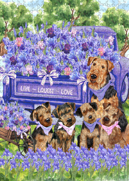 Airedale Terrier Jigsaw Puzzle, Interlocking Puzzles Games for Adult, Explore a Variety of Designs, Personalized, Custom,  Gift for Pet and Dog Lovers