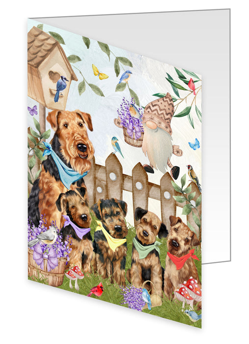 Airedale Terrier Greeting Cards & Note Cards: Explore a Variety of Designs, Custom, Personalized, Halloween Invitation Card with Envelopes, Gifts for Dog Lovers