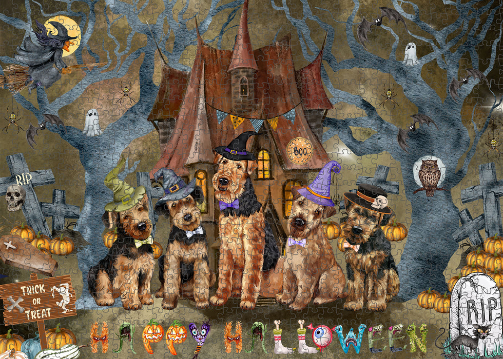 Airedale Terrier Jigsaw Puzzle: Explore a Variety of Personalized Designs, Interlocking Puzzles Games for Adult, Custom, Dog Lover's Gifts