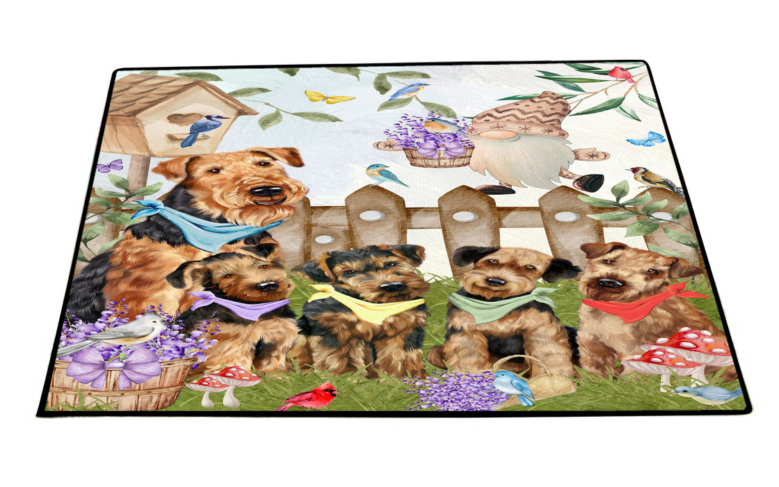 Airedale Terrier Floor Mats: Explore a Variety of Designs, Personalized, Custom, Halloween Anti-Slip Doormat for Indoor and Outdoor, Dog Gift for Pet Lovers