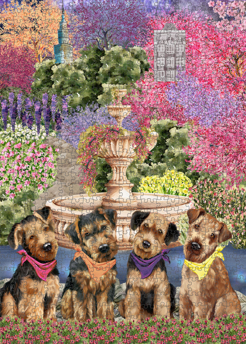 Airedale Terrier Jigsaw Puzzle: Explore a Variety of Personalized Designs, Interlocking Puzzles Games for Adult, Custom, Dog Lover's Gifts