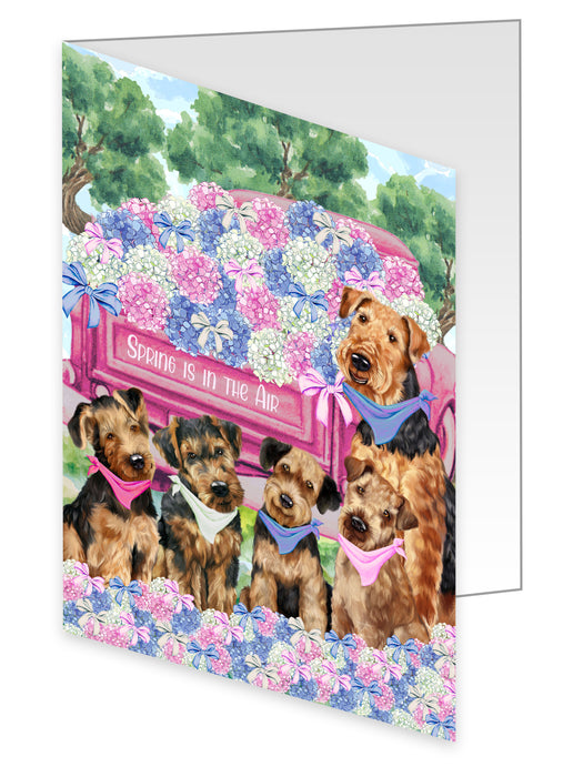 Airedale Terrier Greeting Cards & Note Cards: Invitation Card with Envelopes Multi Pack, Personalized, Explore a Variety of Designs, Custom, Dog Gift for Pet Lovers