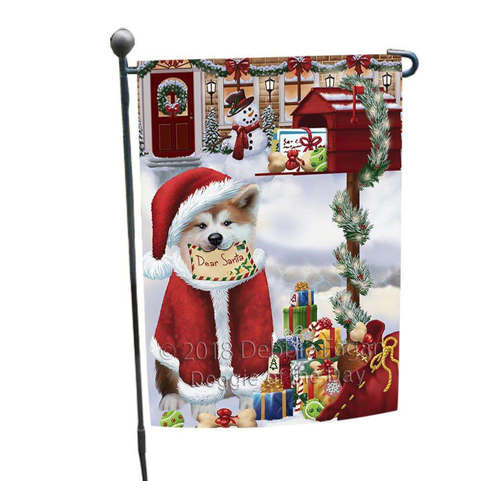 Akita Dog Dear Santa Letter Christmas Holiday Mailbox Garden Flag GFLG53576