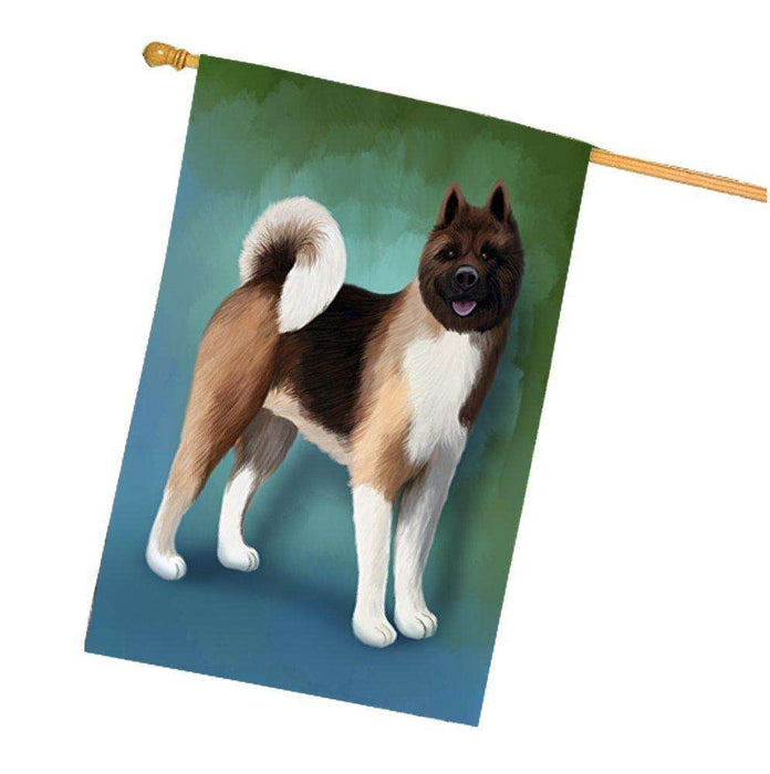 Akita Dog House Flag HF246