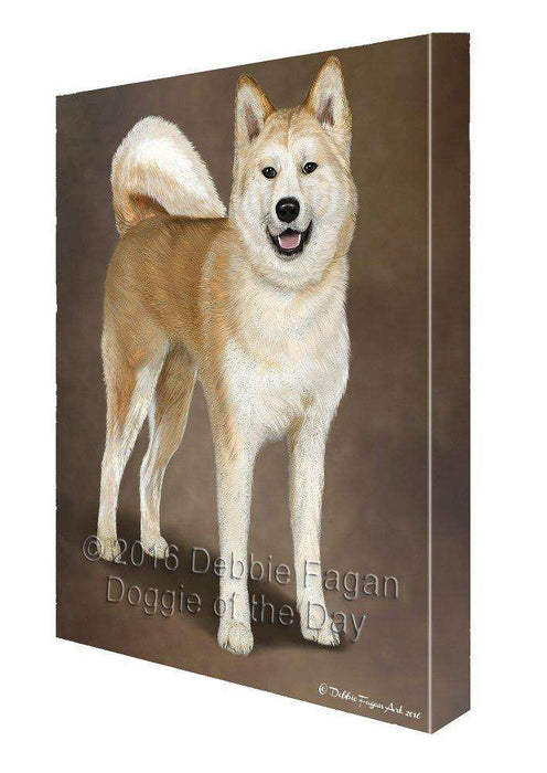 Akita Dog Painting Printed on Canvas Wall Art