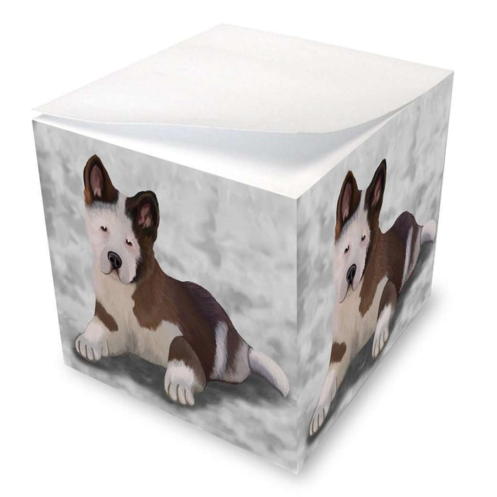 Akita Puppy Dog Note Cube