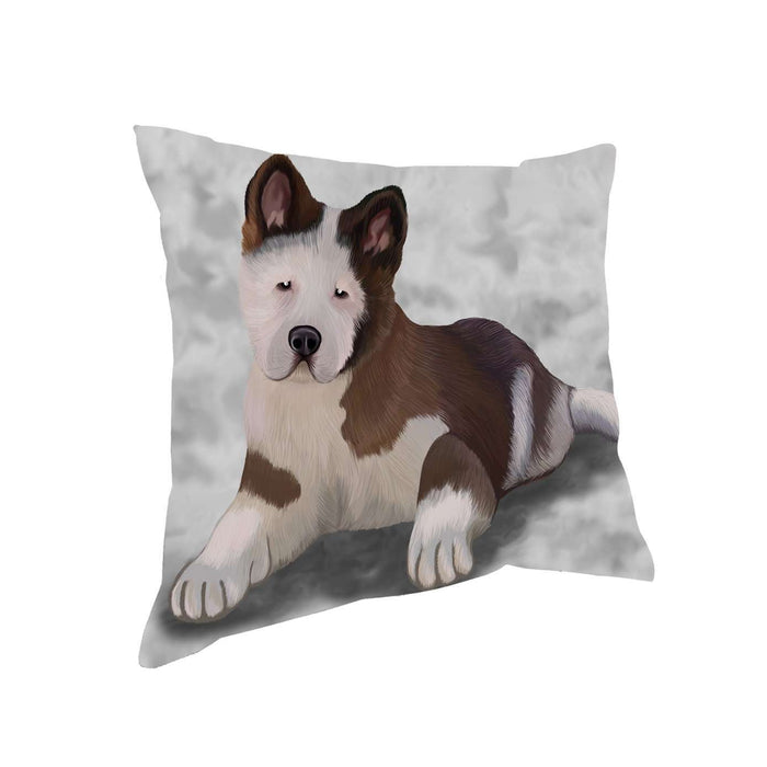 Akita Puppy Dog Throw Pillow