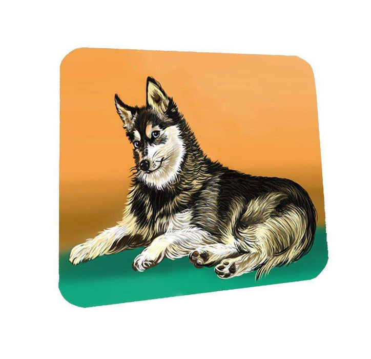 Alaskan Klee Kai Dog Coasters Set of 4