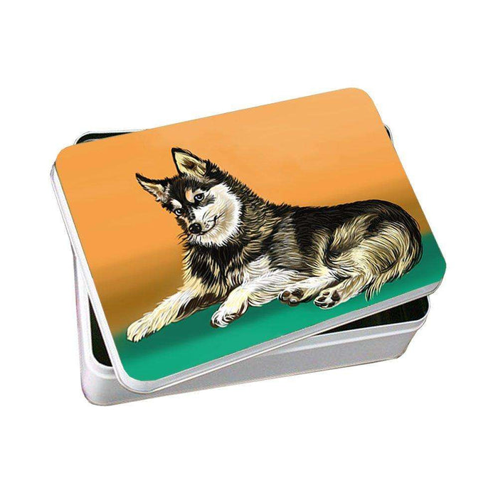 Alaskan Klee Kai Dog Photo Storage Tin