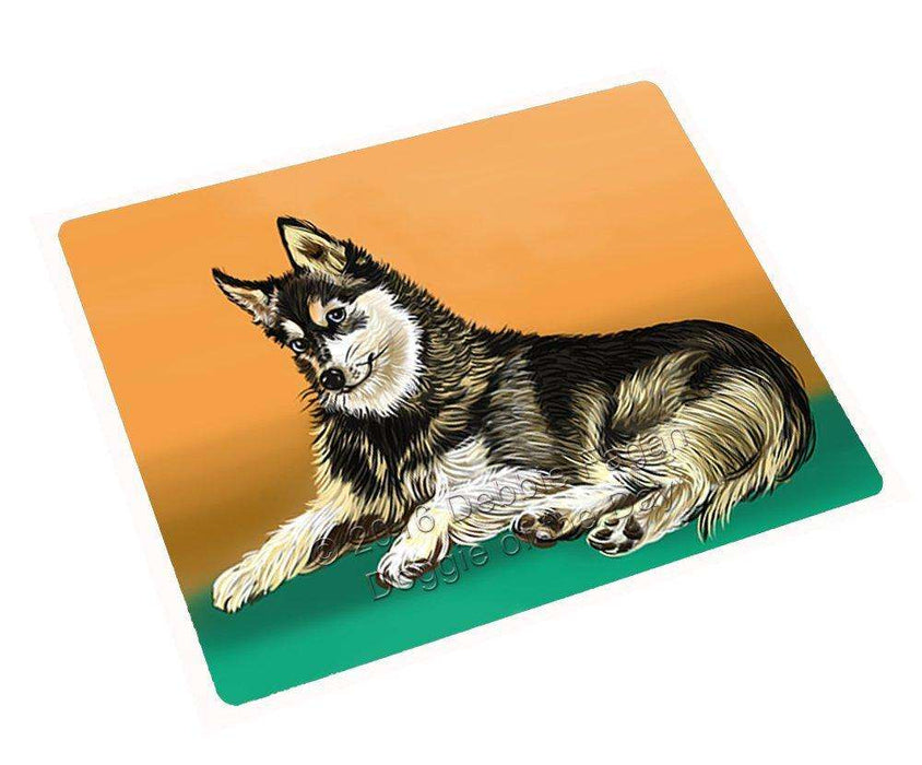 Alaskan Klee Kai Dog Tempered Cutting Board