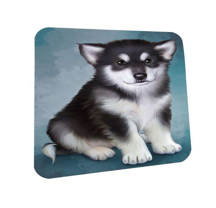 Alaskan Malamute Dog Coasters Set of 4