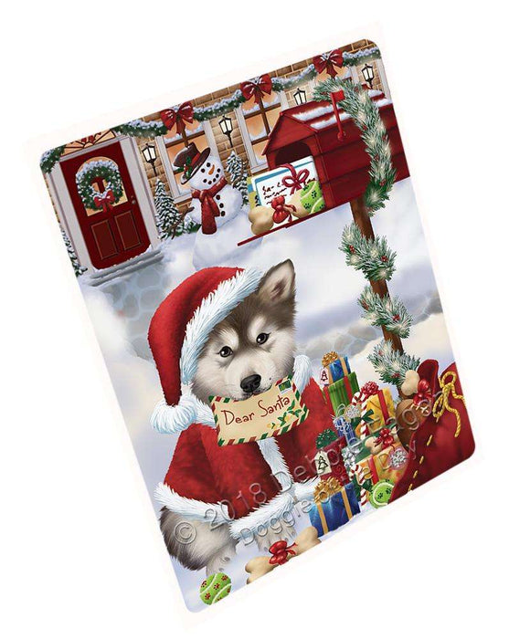 Alaskan Malamute Dog Dear Santa Letter Christmas Holiday Mailbox Large Refrigerator / Dishwasher Magnet RMAG84096