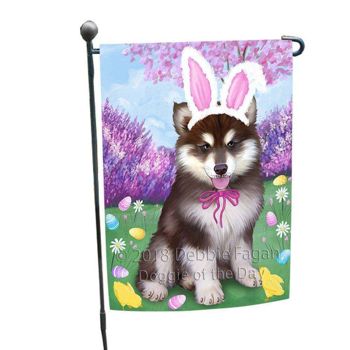 Alaskan Malamute Dog Easter Holiday Garden Flag GFLG48938