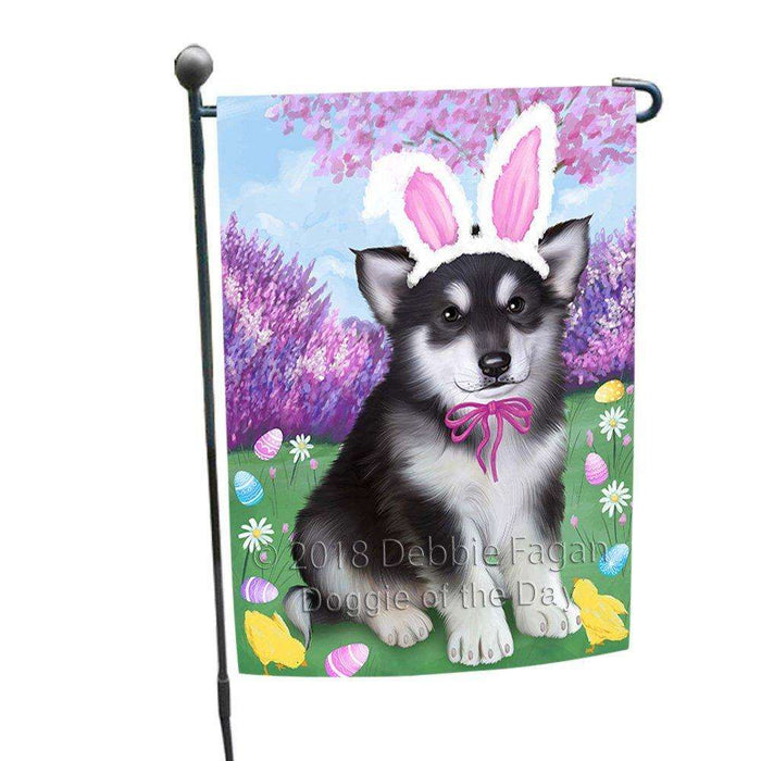 Alaskan Malamute Dog Easter Holiday Garden Flag GFLG48939