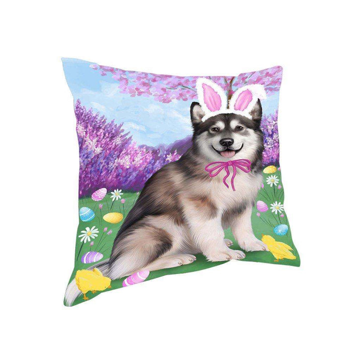 Alaskan Malamute Dog Easter Holiday Pillow PIL51964
