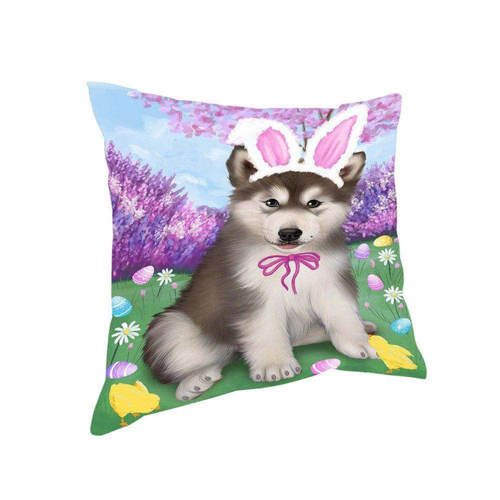 Alaskan Malamute Dog Easter Holiday Pillow PIL51968