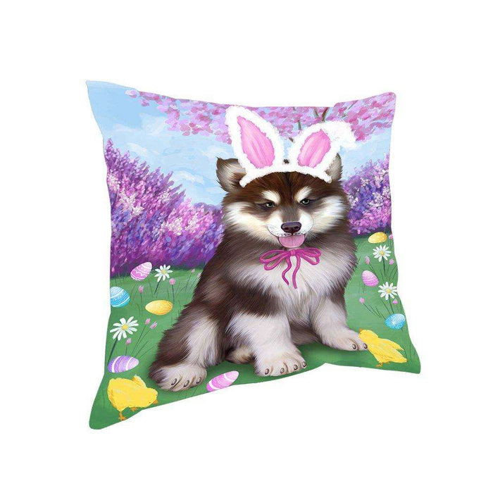 Alaskan Malamute Dog Easter Holiday Pillow PIL51972