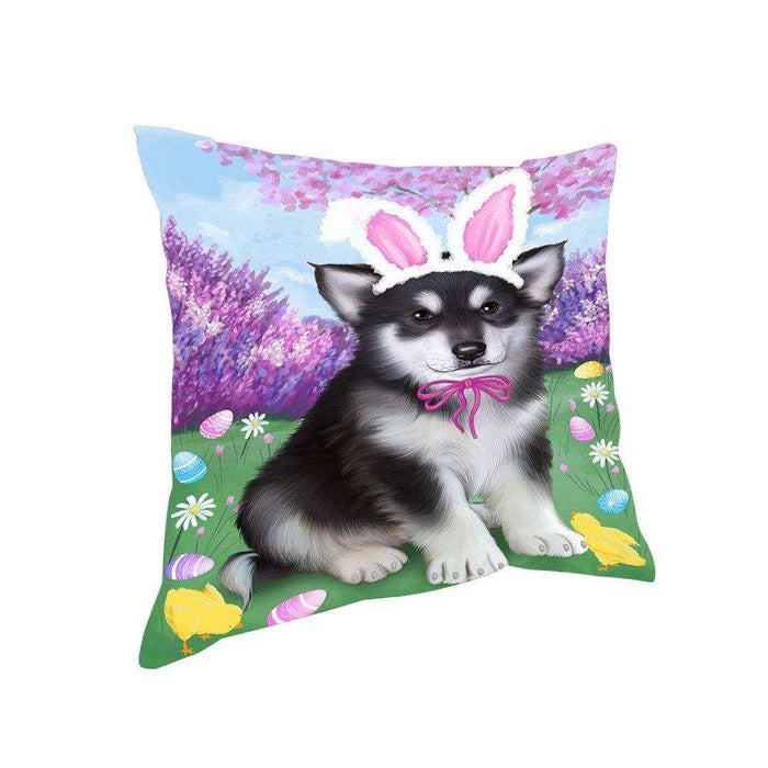 Alaskan Malamute Dog Easter Holiday Pillow PIL51976