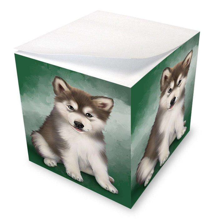 Alaskan Malamute Dog Note Cube