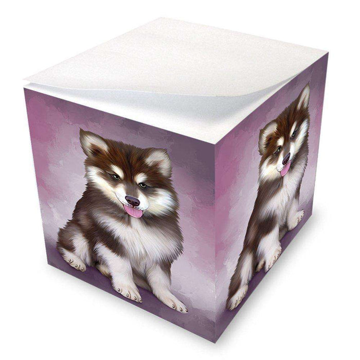 Alaskan Malamute Dog Note Cube