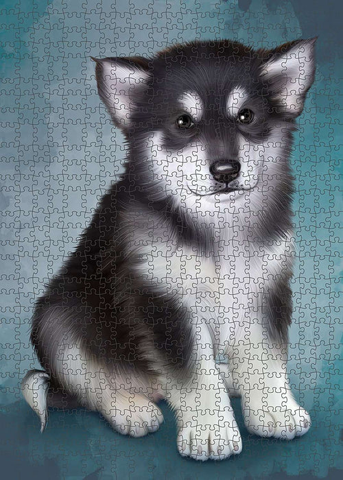 Alaskan Malamute Dog Puzzle with Photo Tin PUZL1485
